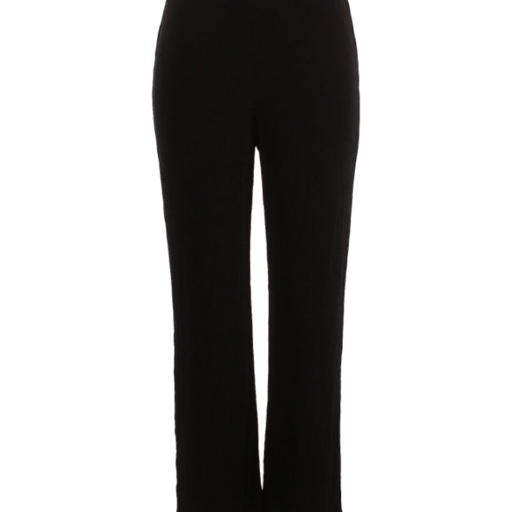 Chicos Travelers Size 0 Womens Small No Tummy Straight Leg Pants Black